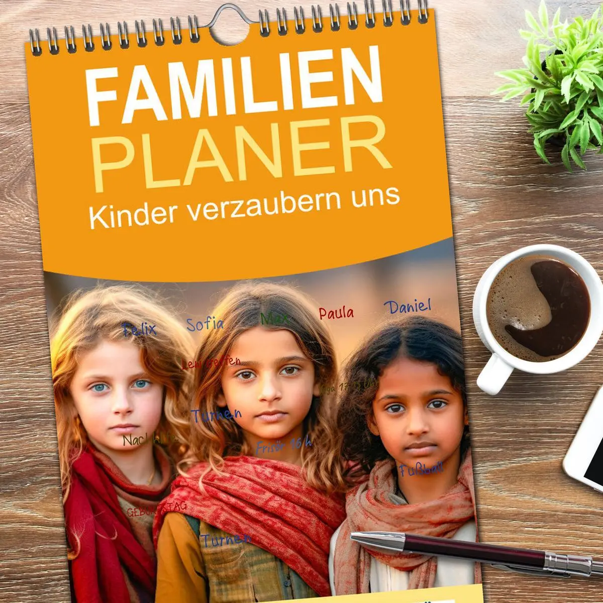 Bild: 9783516498134 | Familienplaner 2026 - Kinder verzaubern uns mit 5 Spalten...