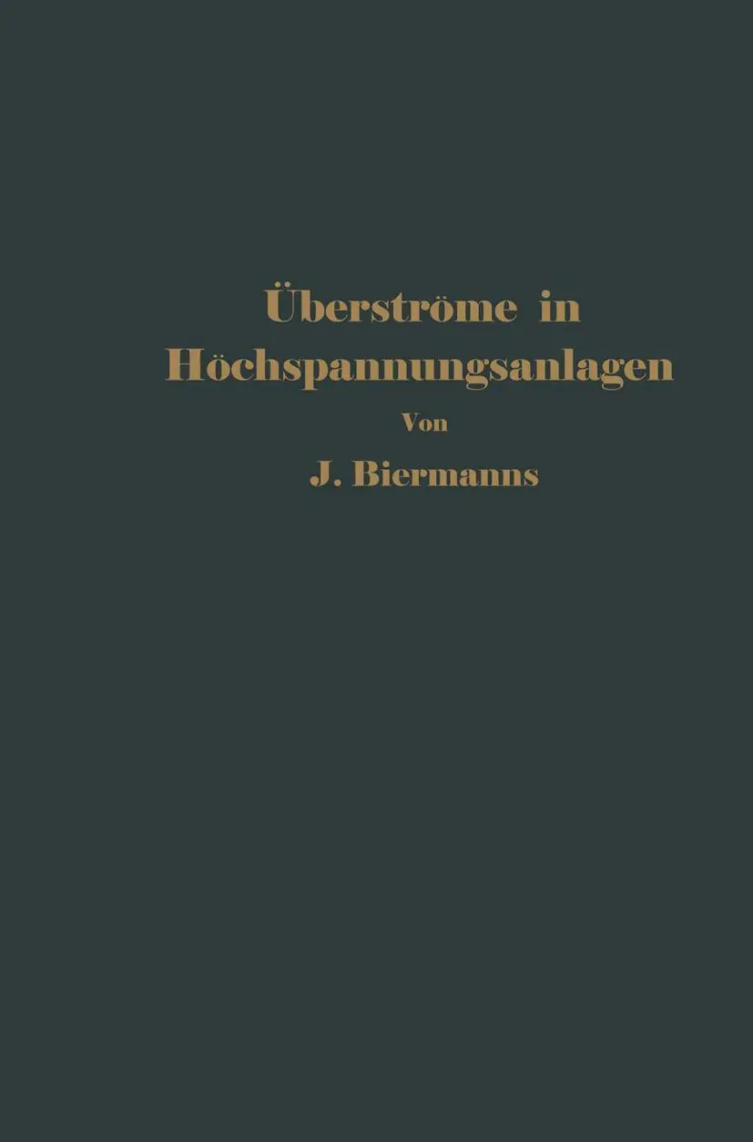 Überströme in Hochspannungsanlagen