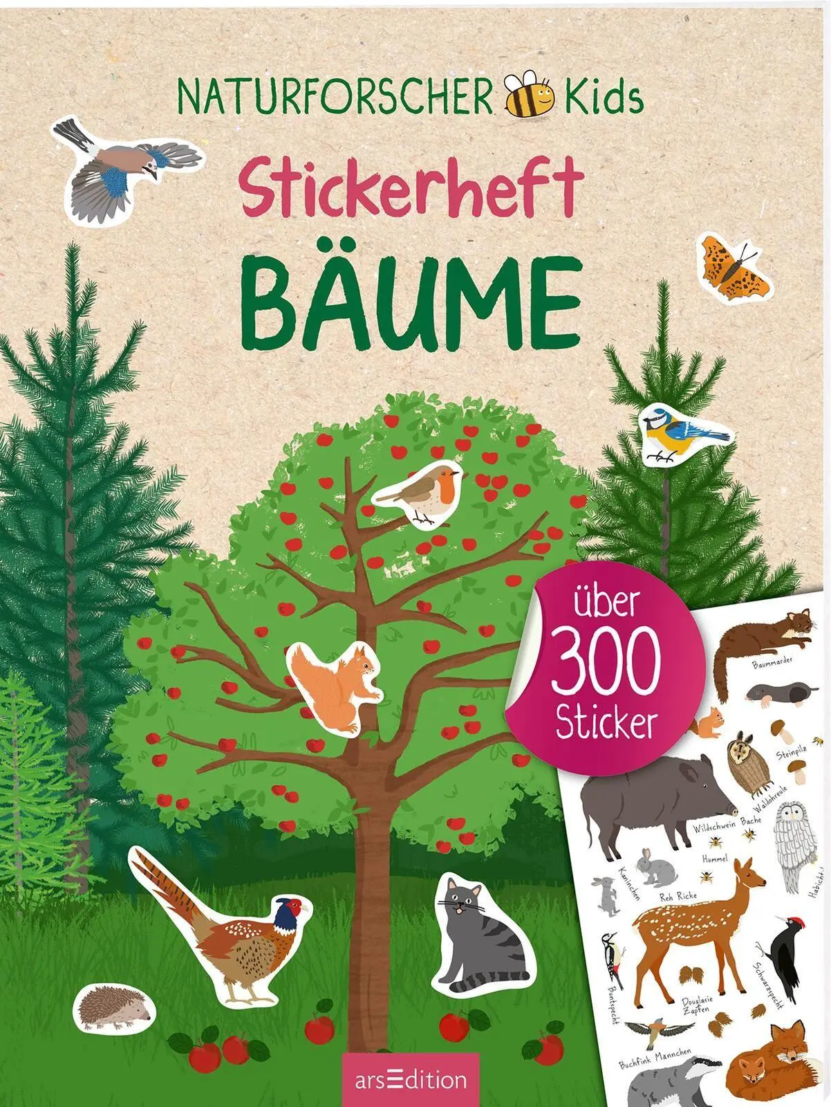 Cover: 9783845868134 | Naturforscher-Kids - Stickerheft Bäume | Über 300 Sticker | Markiewicz