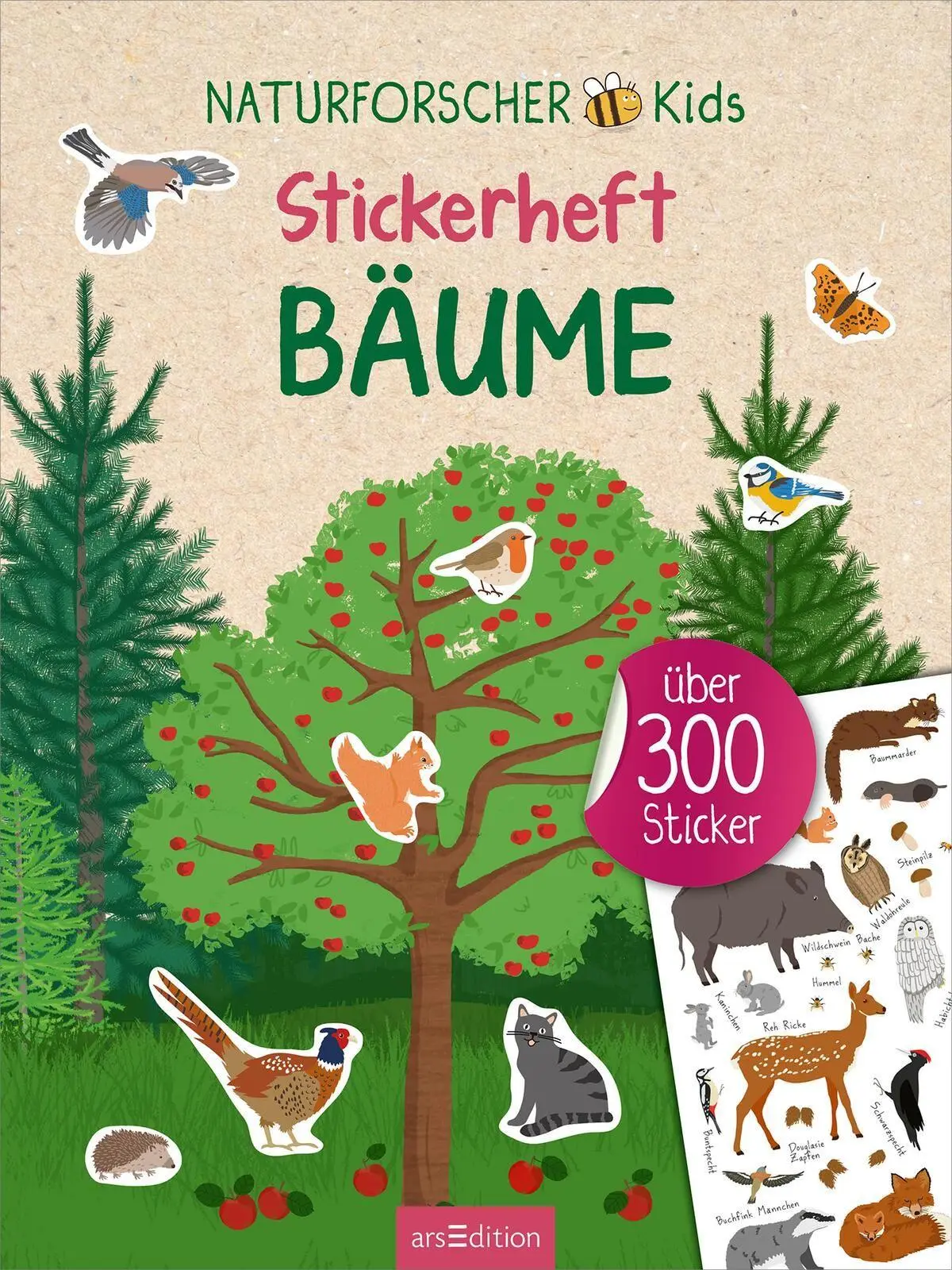 Bild: 9783845868134 | Naturforscher-Kids - Stickerheft Bäume | Über 300 Sticker | Markiewicz