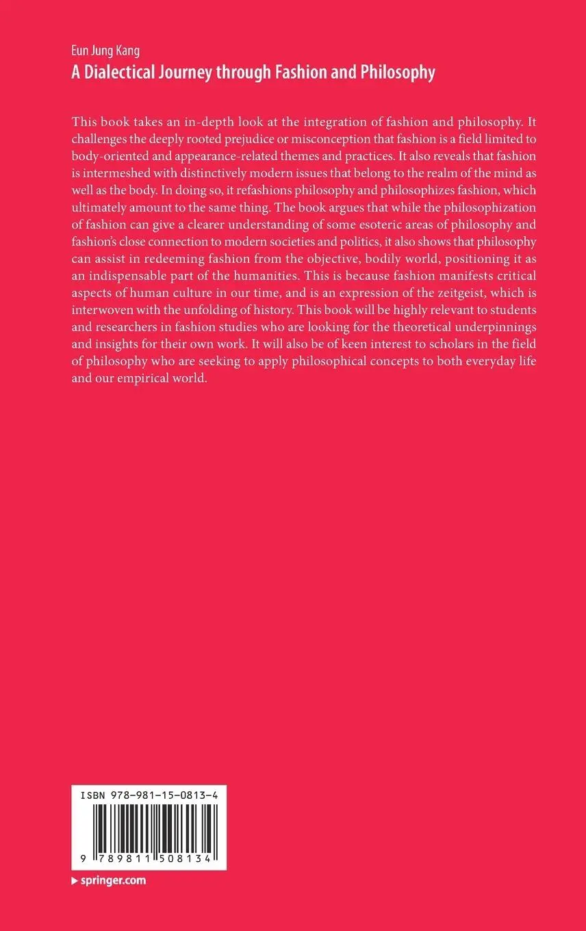Rückseite: 9789811508134 | A Dialectical Journey through Fashion and Philosophy | Eun Jung Kang