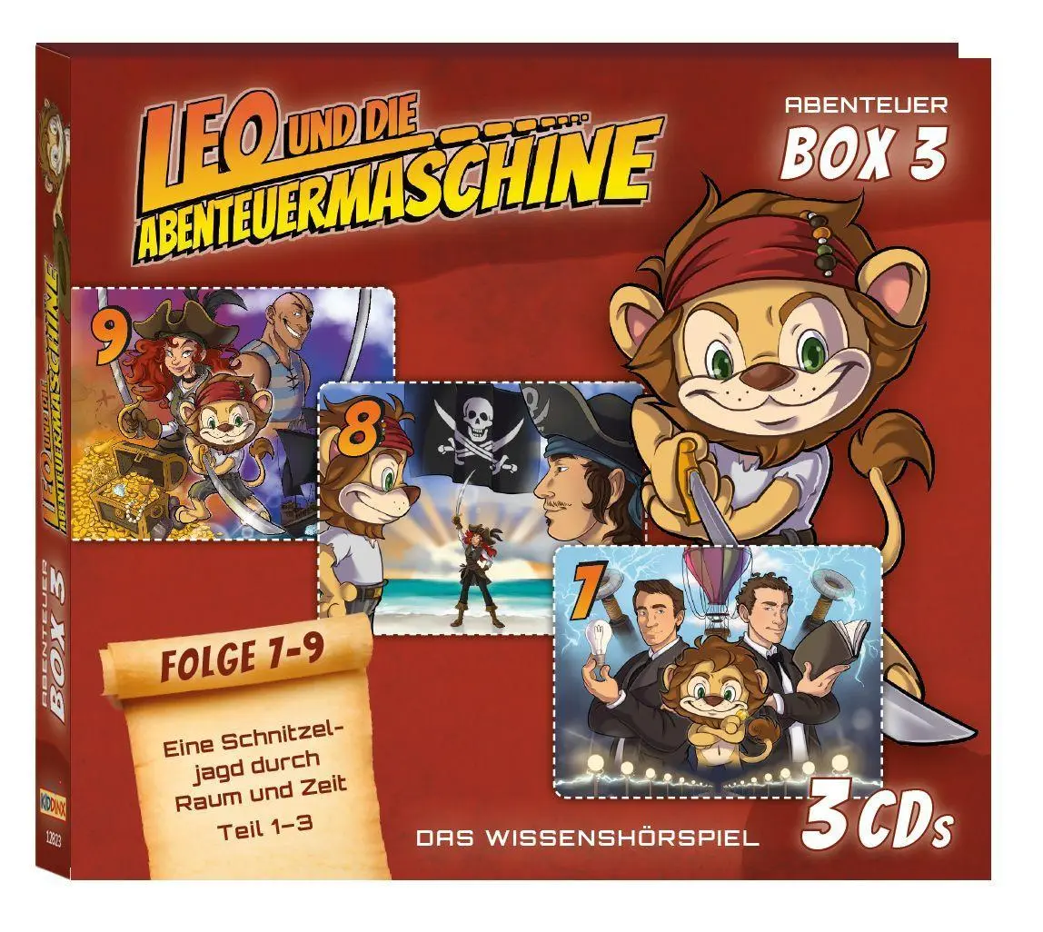 Cover: 4001504128234 | 3er CD-Box:Folge 7-9 | Leo und die Abenteuermaschine | Audio-CD | CD