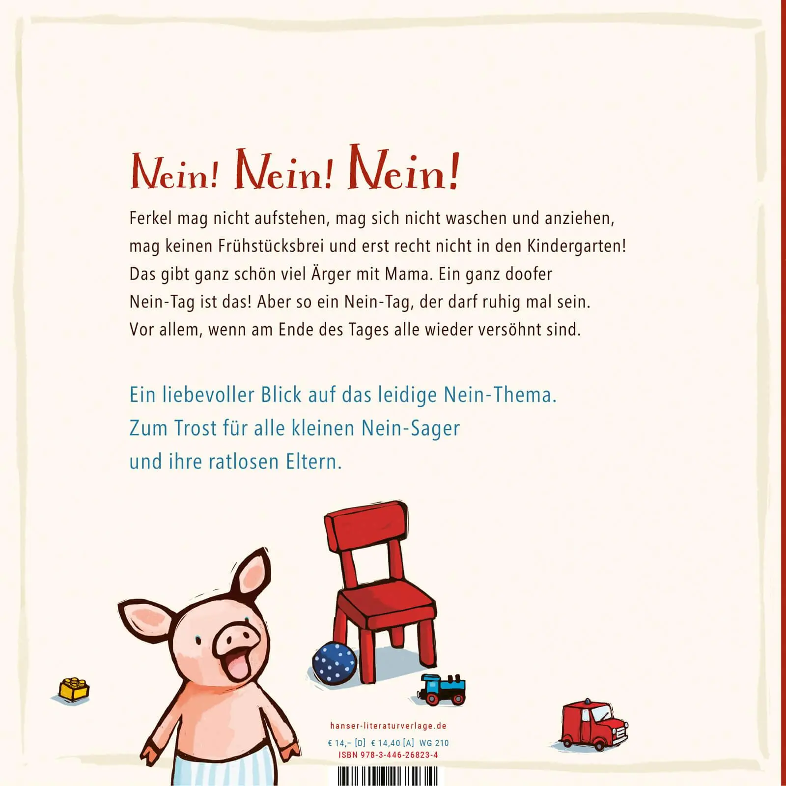 Bild: 9783446268234 | Das kleine Nein-Schwein | Henrike Wilson | Buch | 32 S. | Deutsch