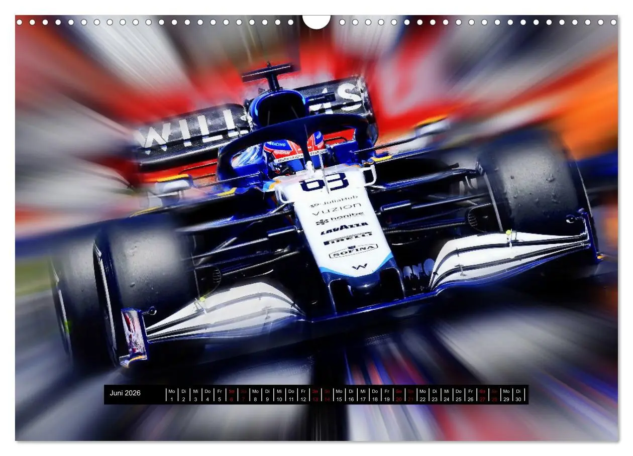 Bild: 9783457608234 | Vollgas in der Formel 1 (Wandkalender 2026 DIN A3 quer), CALVENDO...