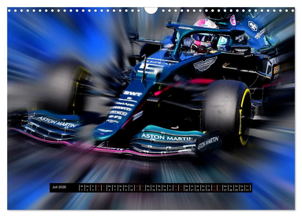 Bild: 9783457608234 | Vollgas in der Formel 1 (Wandkalender 2026 DIN A3 quer), CALVENDO...