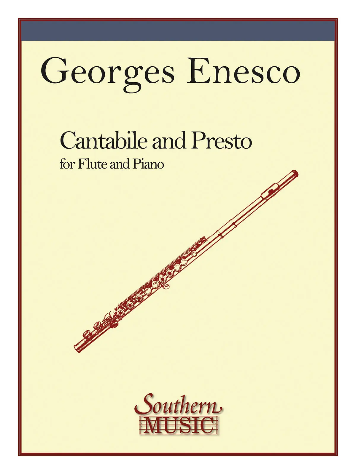 Cover: 884088738334 | Cantabile and Presto | Flute | Georges Enesco | Taschenbuch | Buch