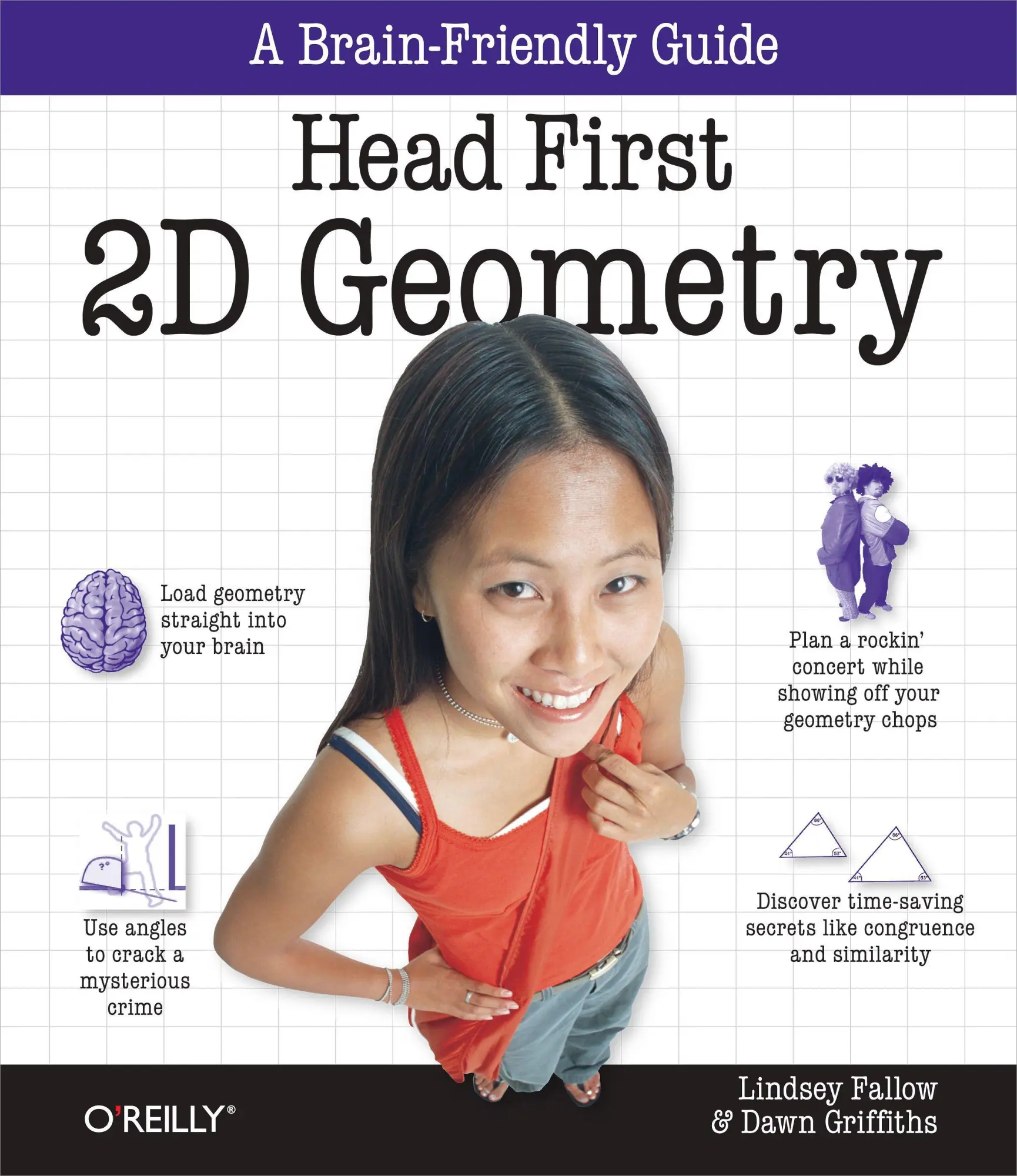 Cover: 9780596808334 | Head First 2D Geometry | A Brain-Friendly Guide | (Lindsey (u. a.)