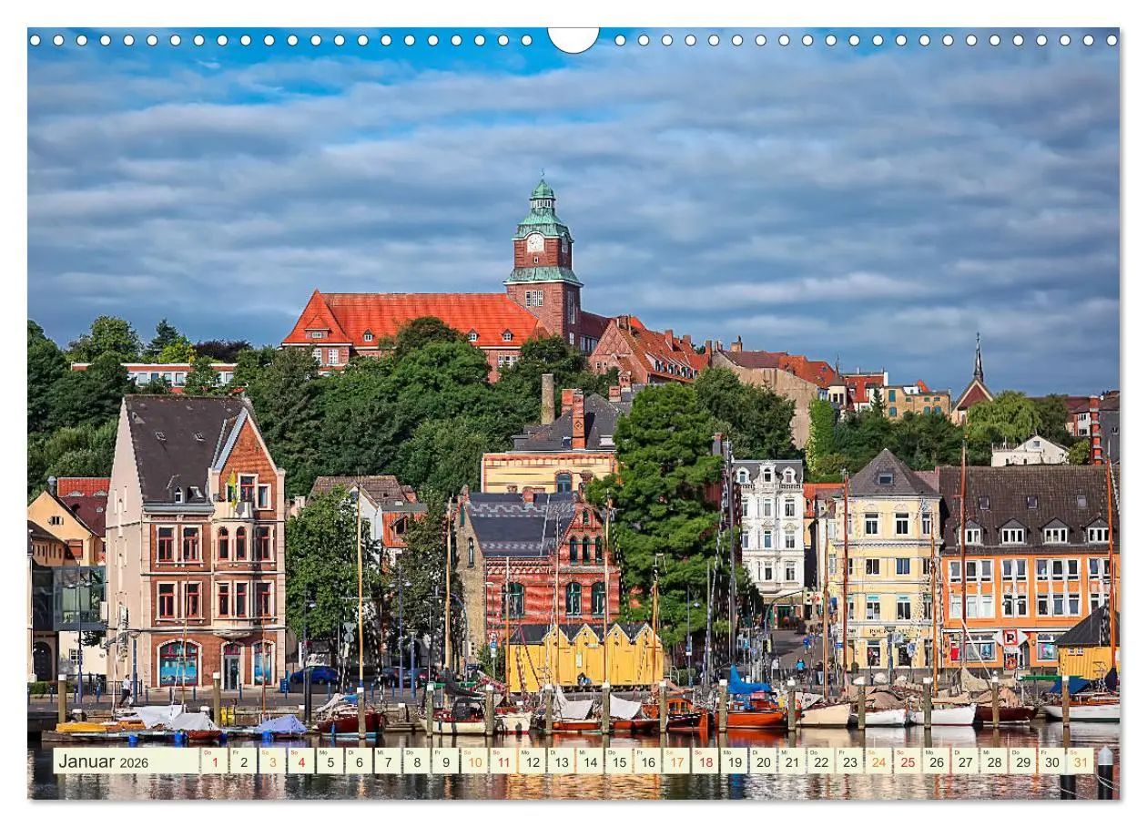 Bild: 9783457838334 | Bezauberndes Flensburg (Wandkalender 2026 DIN A3 quer), CALVENDO...