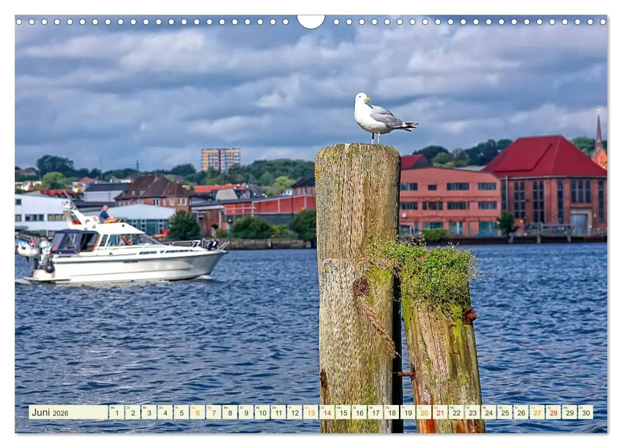 Bild: 9783457838334 | Bezauberndes Flensburg (Wandkalender 2026 DIN A3 quer), CALVENDO...