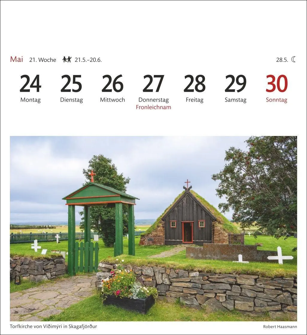 Bild: 9783840038334 | Island Sehnsuchtskalender 2027 - Wochenkalender mit 53 Postkarten
