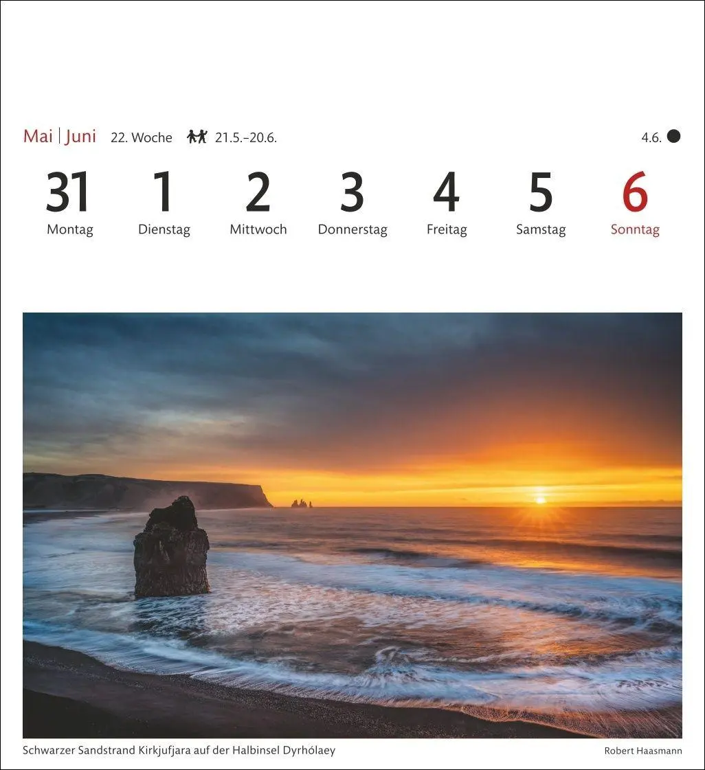 Bild: 9783840038334 | Island Sehnsuchtskalender 2027 - Wochenkalender mit 53 Postkarten