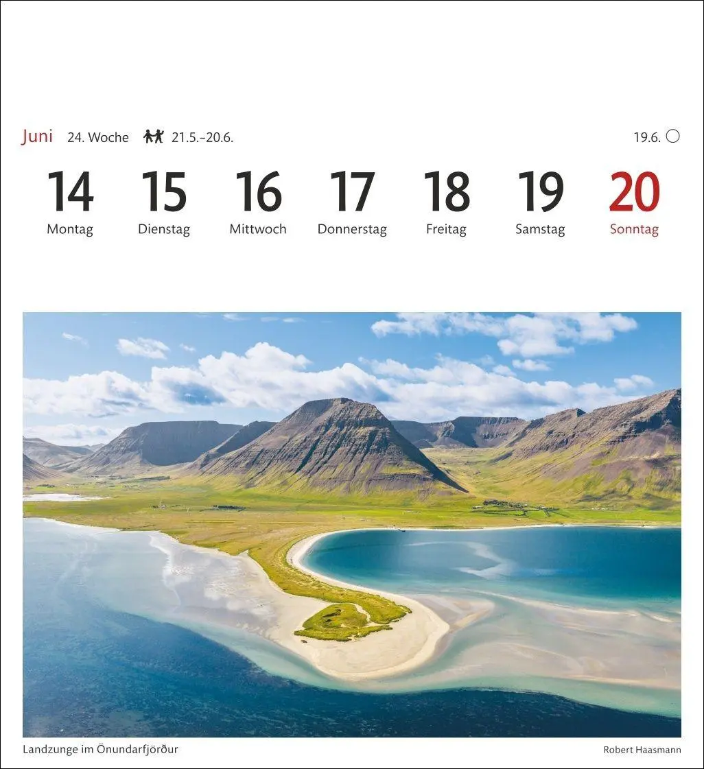 Bild: 9783840038334 | Island Sehnsuchtskalender 2027 - Wochenkalender mit 53 Postkarten