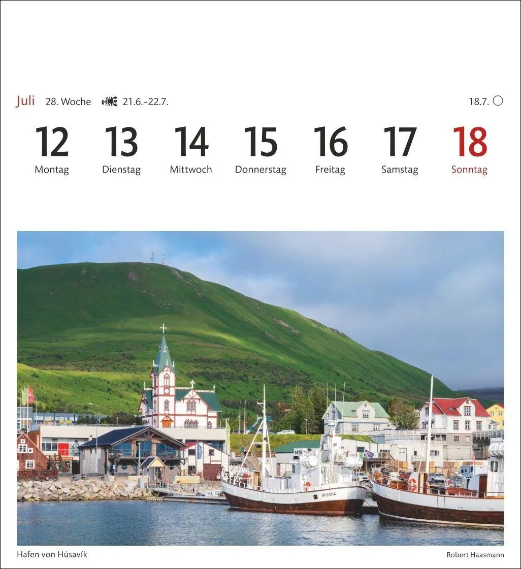 Bild: 9783840038334 | Island Sehnsuchtskalender 2027 - Wochenkalender mit 53 Postkarten