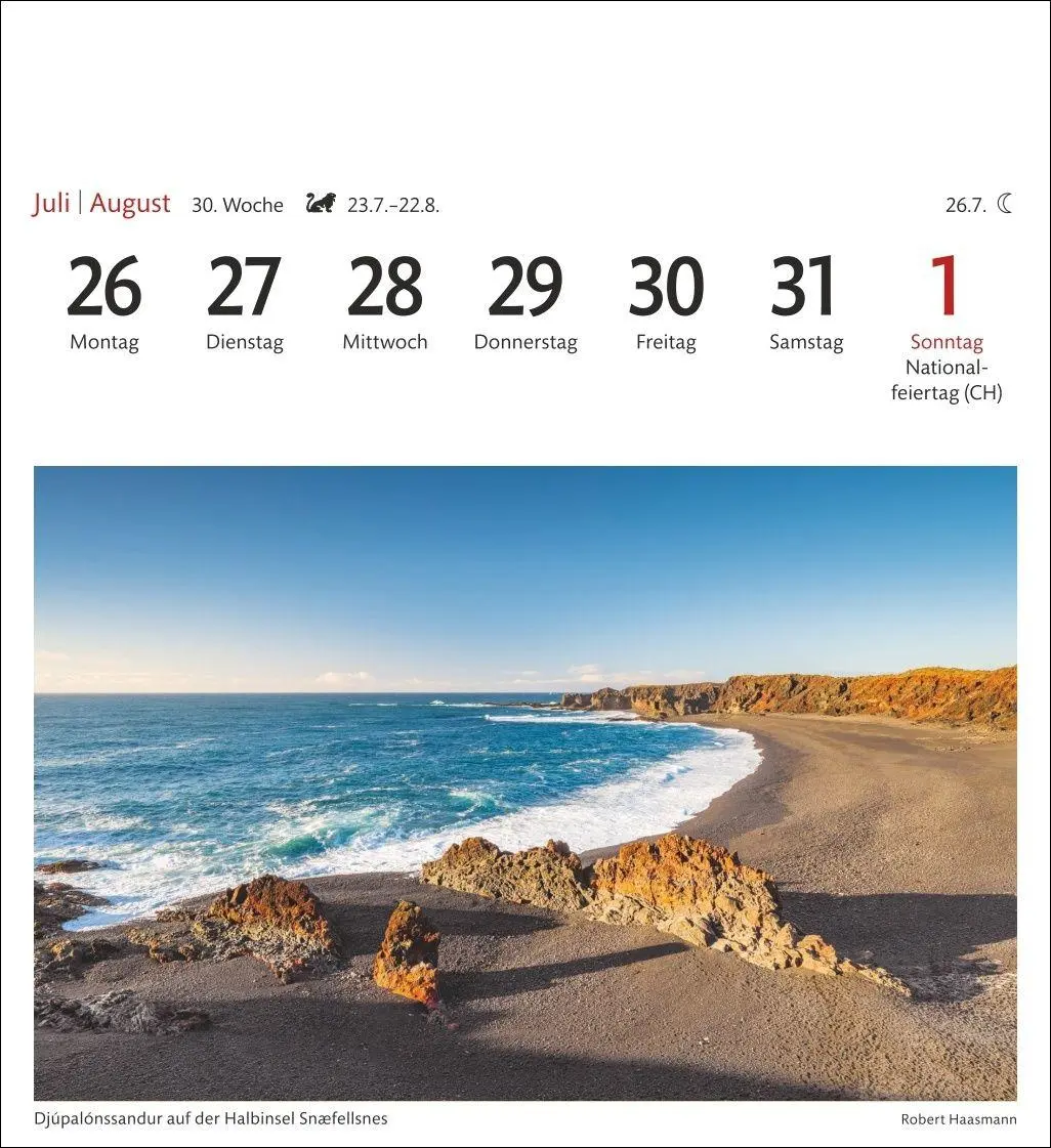 Bild: 9783840038334 | Island Sehnsuchtskalender 2027 - Wochenkalender mit 53 Postkarten