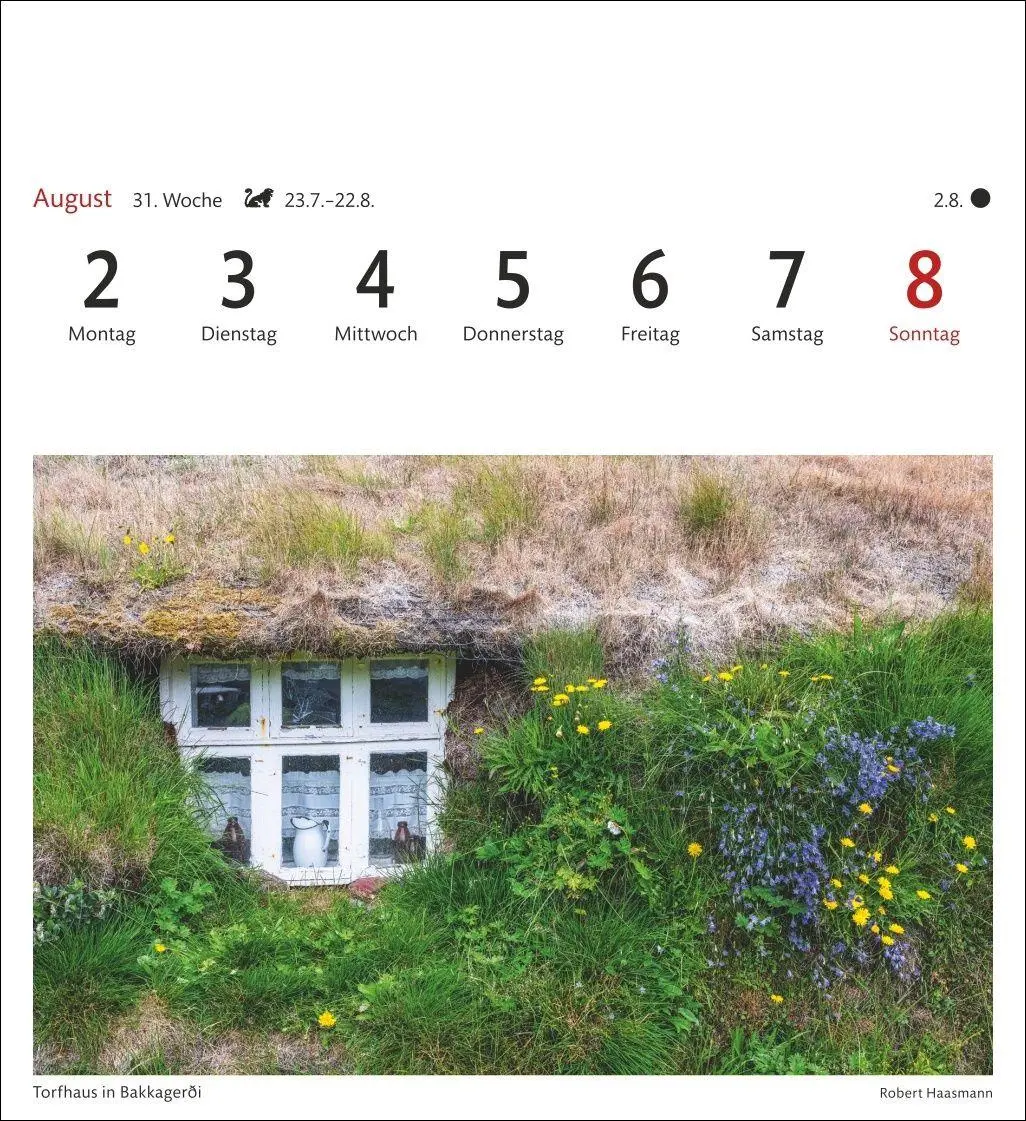 Bild: 9783840038334 | Island Sehnsuchtskalender 2027 - Wochenkalender mit 53 Postkarten