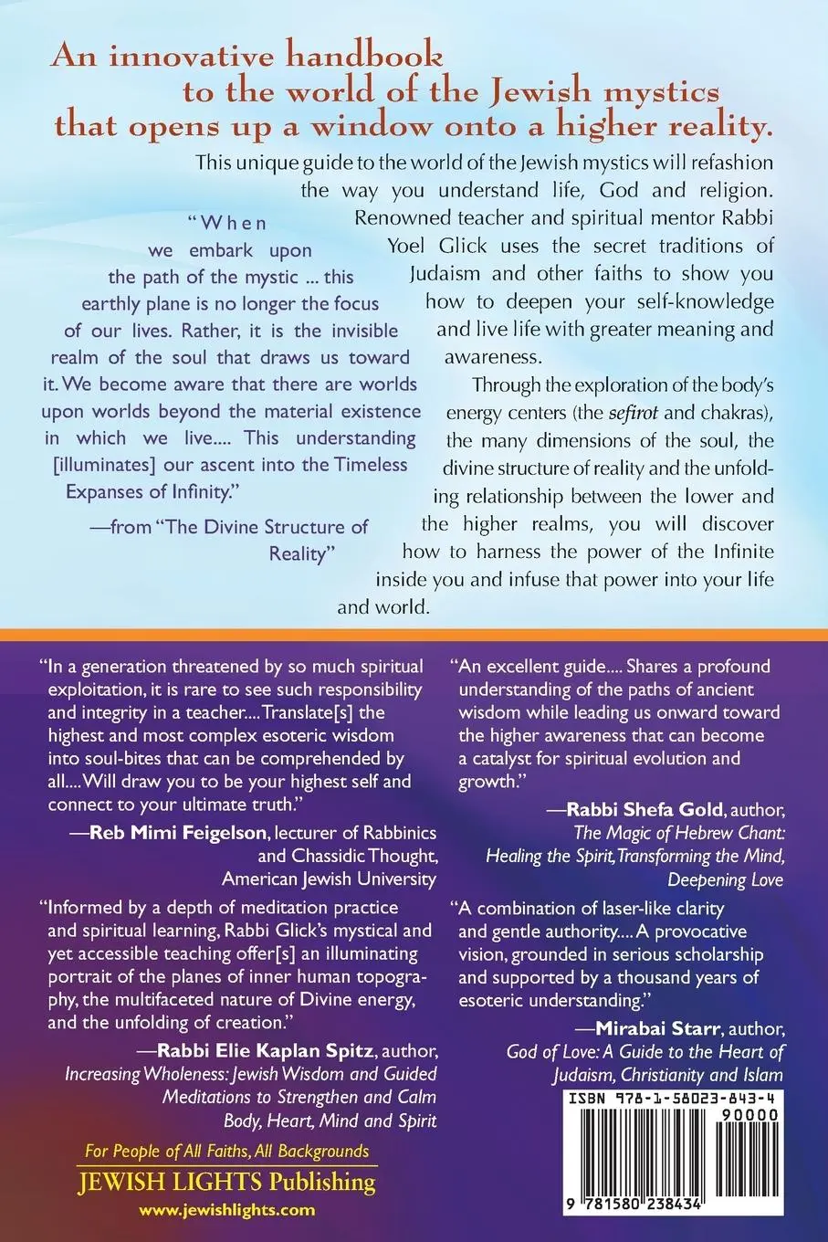 Rückseite: 9781580238434 | Walking the Path of the Jewish Mystic | Rabbi Yoel Glick | Taschenbuch