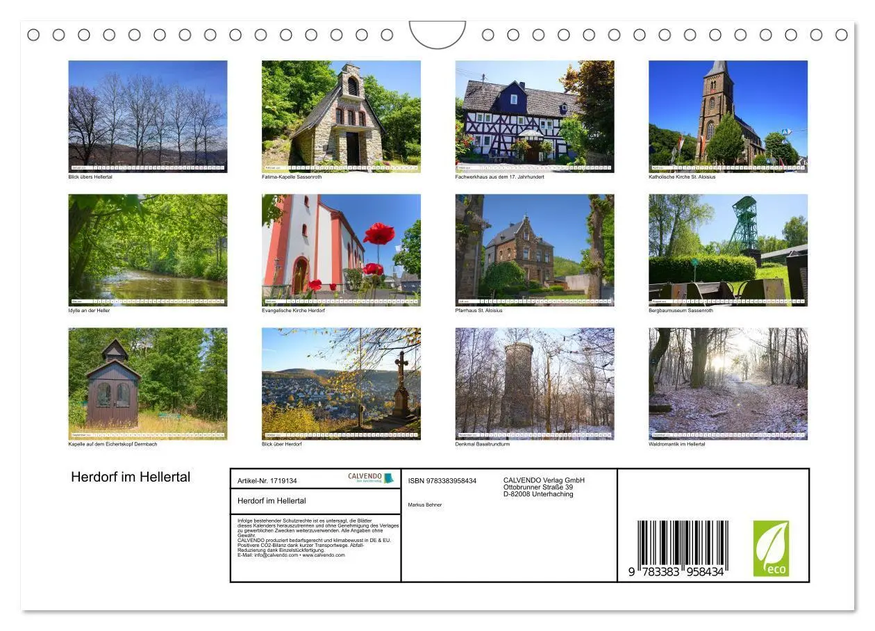 Bild: 9783383958434 | Herdorf im Hellertal (Wandkalender 2025 DIN A4 quer), CALVENDO...