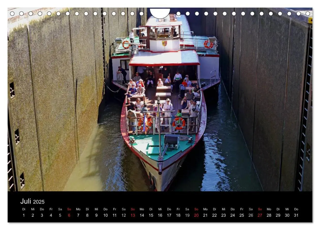 Bild: 9783435738434 | Binnenschiff Ahoi! (Wandkalender 2025 DIN A4 quer), CALVENDO...