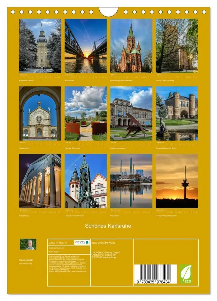 Bild: 9783435978434 | Schönes Karlsruhe (Wandkalender 2025 DIN A4 hoch), CALVENDO...