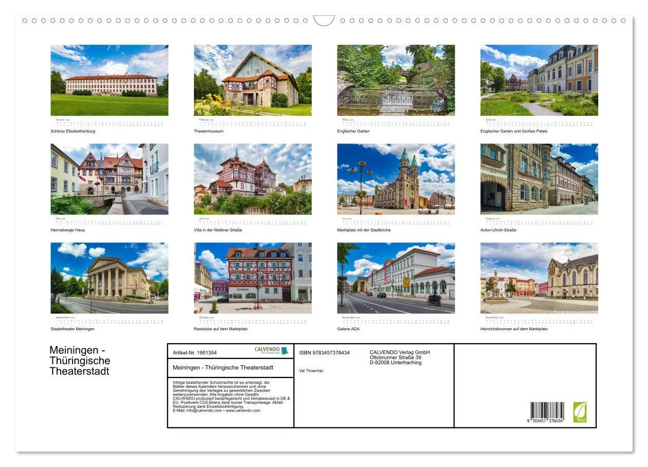 Bild: 9783457378434 | Meiningen - Thüringische Theaterstadt (Wandkalender 2026 DIN A2...