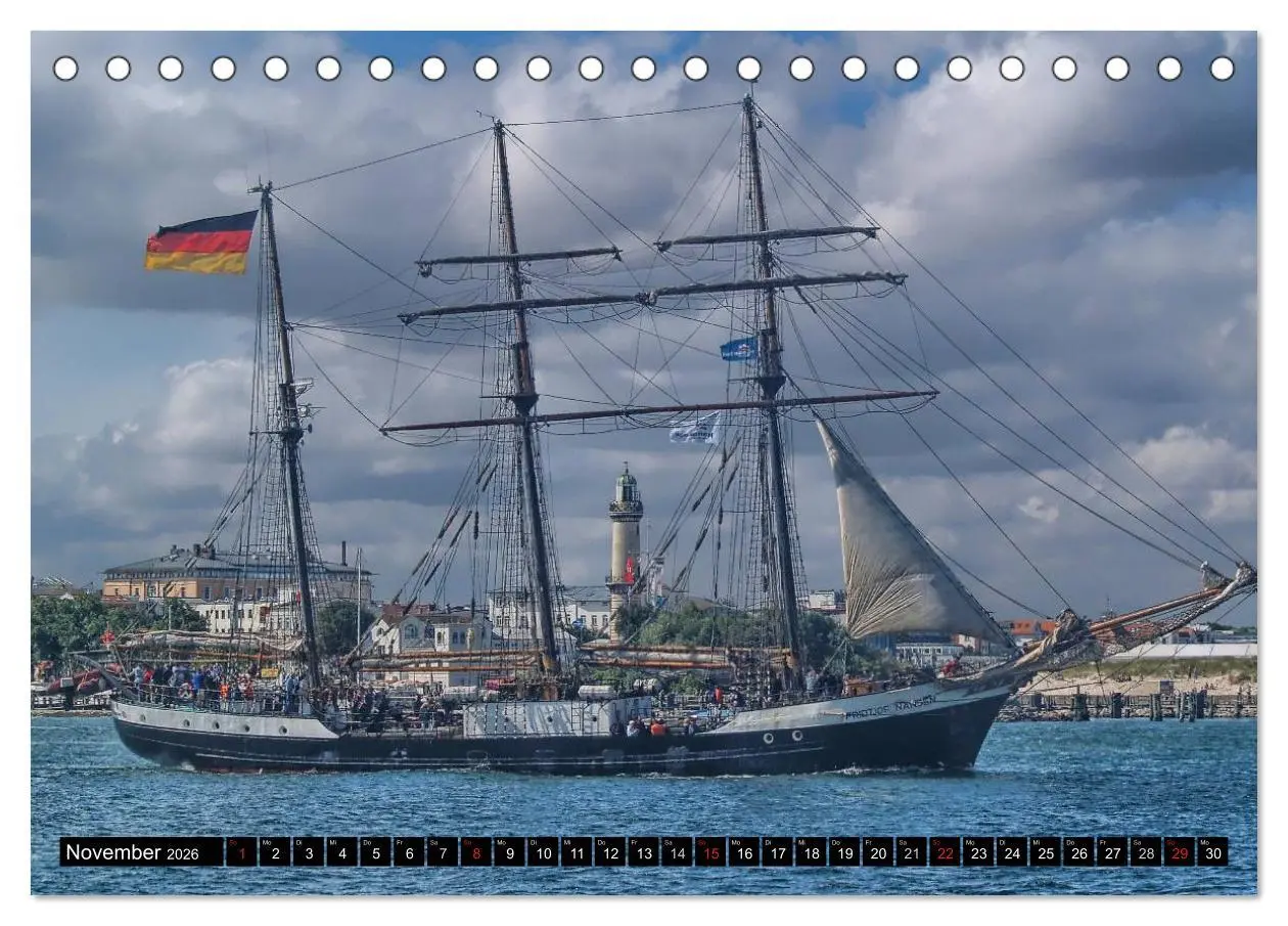 Bild: 9783516158434 | Segelschiffe vor Warnemünde (Tischkalender 2026 DIN A5 quer),...