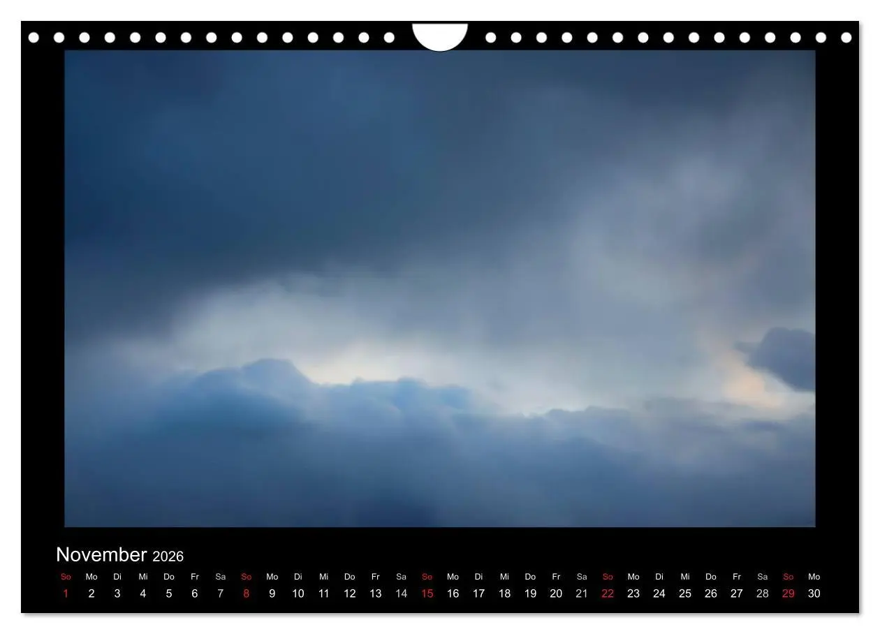 Bild: 9783516228434 | Wolkenbilder (Wandkalender 2026 DIN A4 quer), CALVENDO Monatskalender
