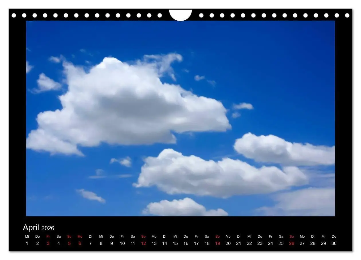 Bild: 9783516228434 | Wolkenbilder (Wandkalender 2026 DIN A4 quer), CALVENDO Monatskalender