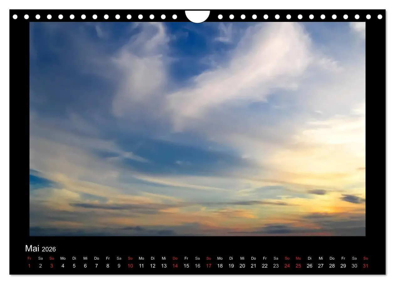 Bild: 9783516228434 | Wolkenbilder (Wandkalender 2026 DIN A4 quer), CALVENDO Monatskalender