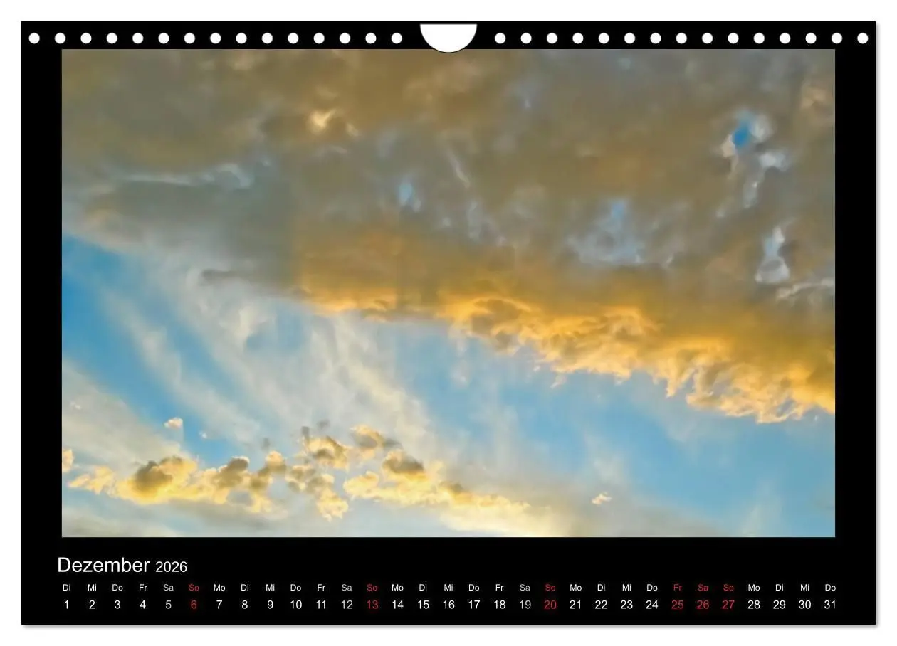 Bild: 9783516228434 | Wolkenbilder (Wandkalender 2026 DIN A4 quer), CALVENDO Monatskalender