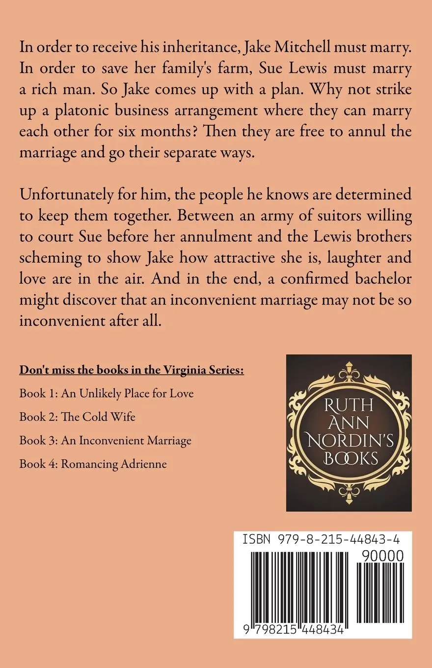 Rückseite: 9798215448434 | An Inconvenient Marriage | Ruth Ann Nordin | Taschenbuch | Englisch