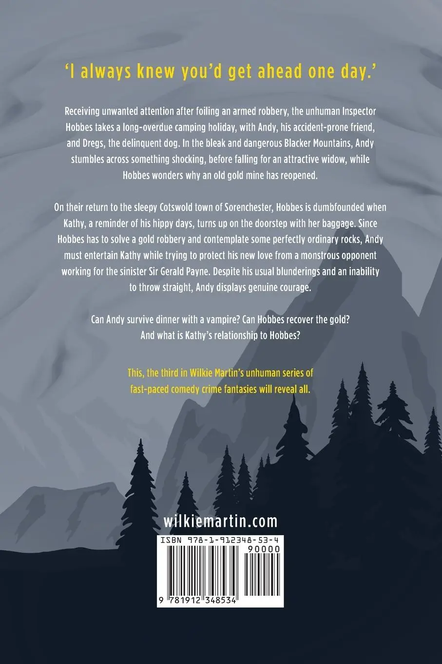 Rückseite: 9781912348534 | Inspector Hobbes and the Gold Diggers | Wilkie Martin | Taschenbuch