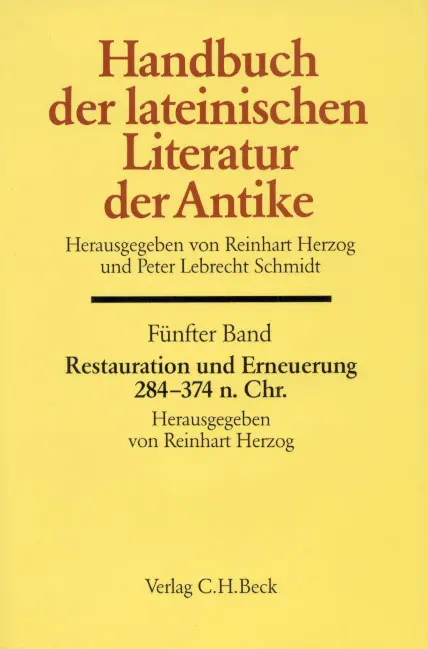 Cover: 9783406318634 | Handbuch der lateinischen Literatur der Antike Bd. 5: Restauration...