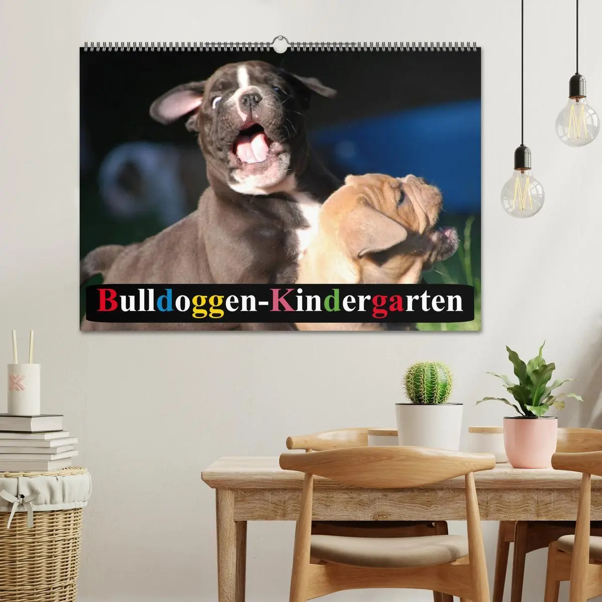 Bild: 9783516138634 | Bulldoggen-Kindergarten (Wandkalender 2026 DIN A2 quer), CALVENDO...