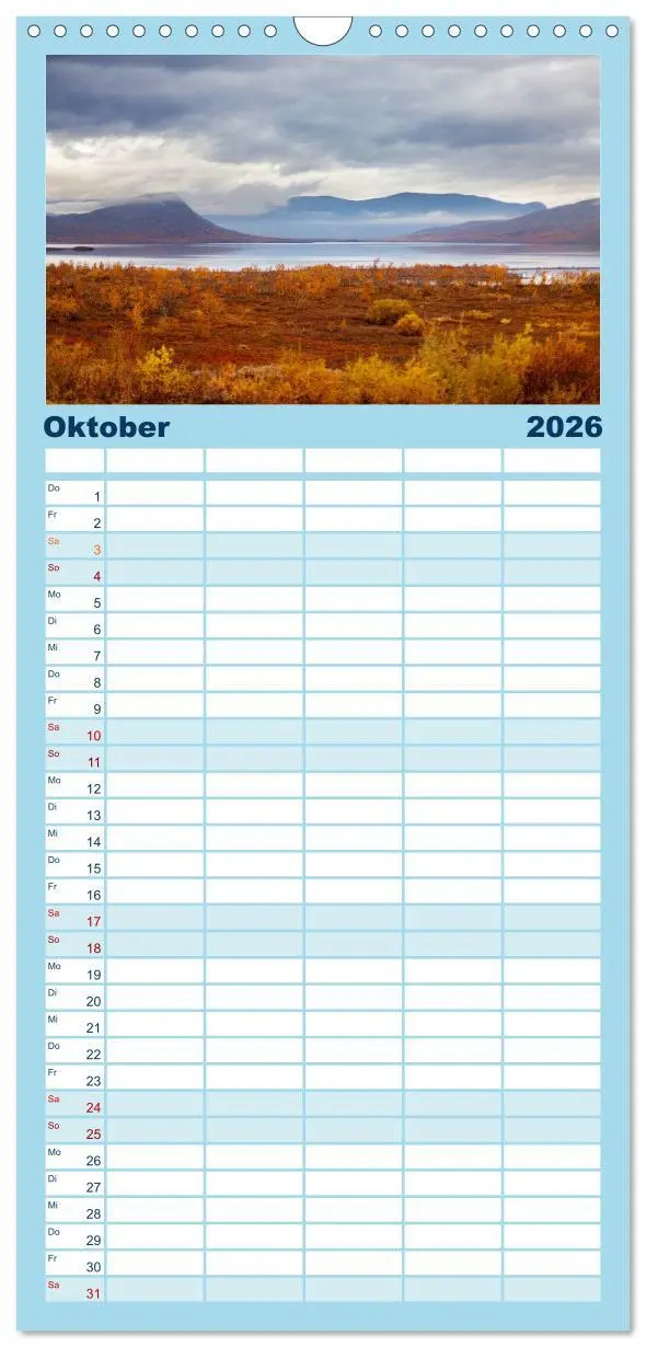 Bild: 9783516518634 | Familienplaner 2026 - Berg, Land und Meer - Eine Reise durch die...