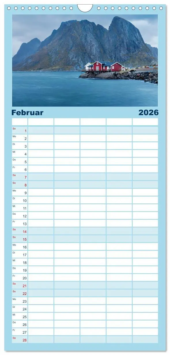 Bild: 9783516518634 | Familienplaner 2026 - Berg, Land und Meer - Eine Reise durch die...
