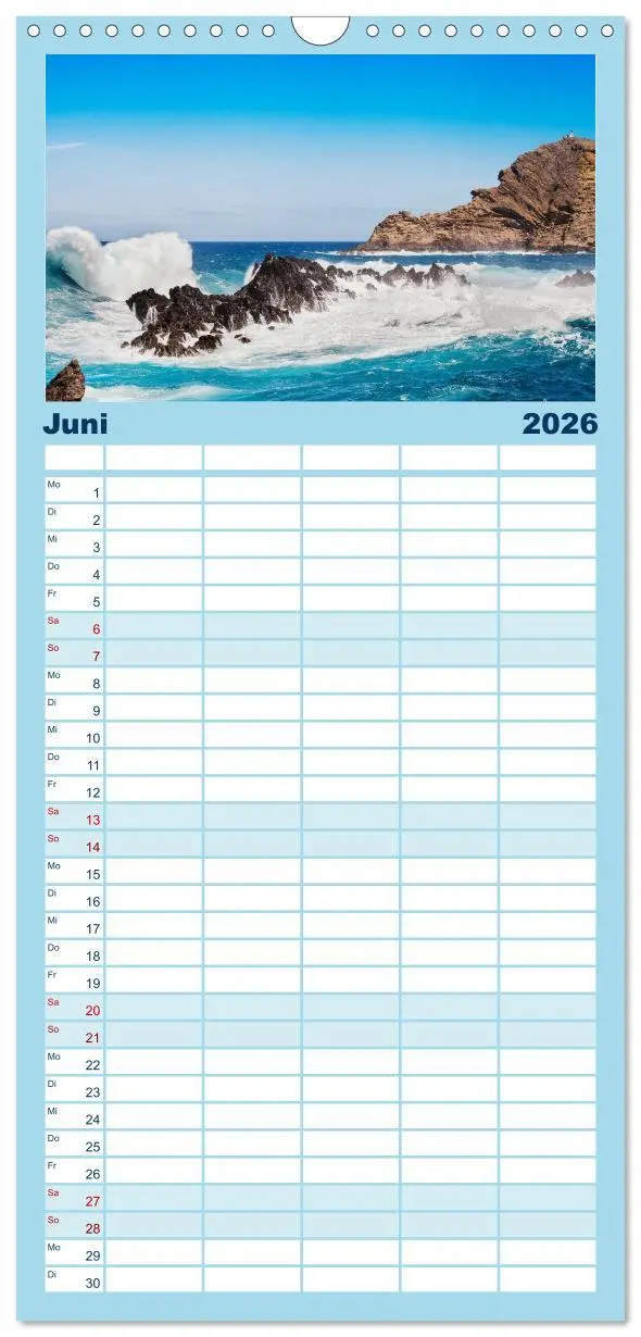 Bild: 9783516518634 | Familienplaner 2026 - Berg, Land und Meer - Eine Reise durch die...