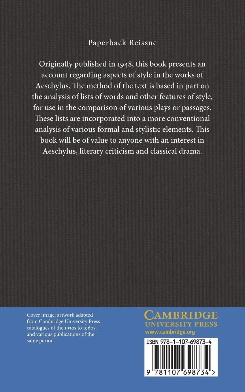 Rückseite: 9781107698734 | The Style of Aeschylus | F. R. Earp | Taschenbuch | Englisch | 2014