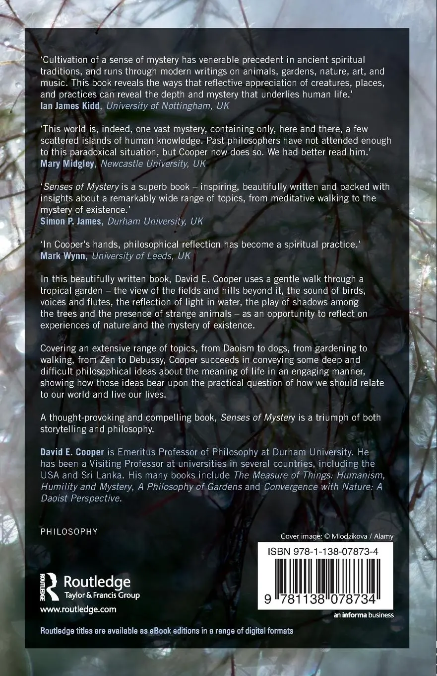 Rückseite: 9781138078734 | Senses of Mystery | Engaging with Nature and the Meaning of Life