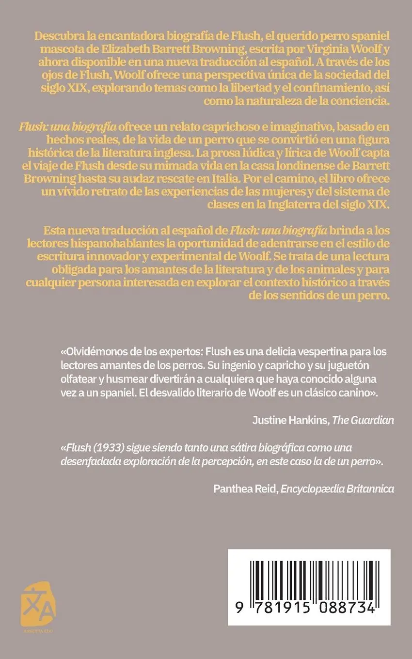 Rückseite: 9781915088734 | Flush | Una biografía | Virginia Woolf | Taschenbuch | Spanisch | 2023