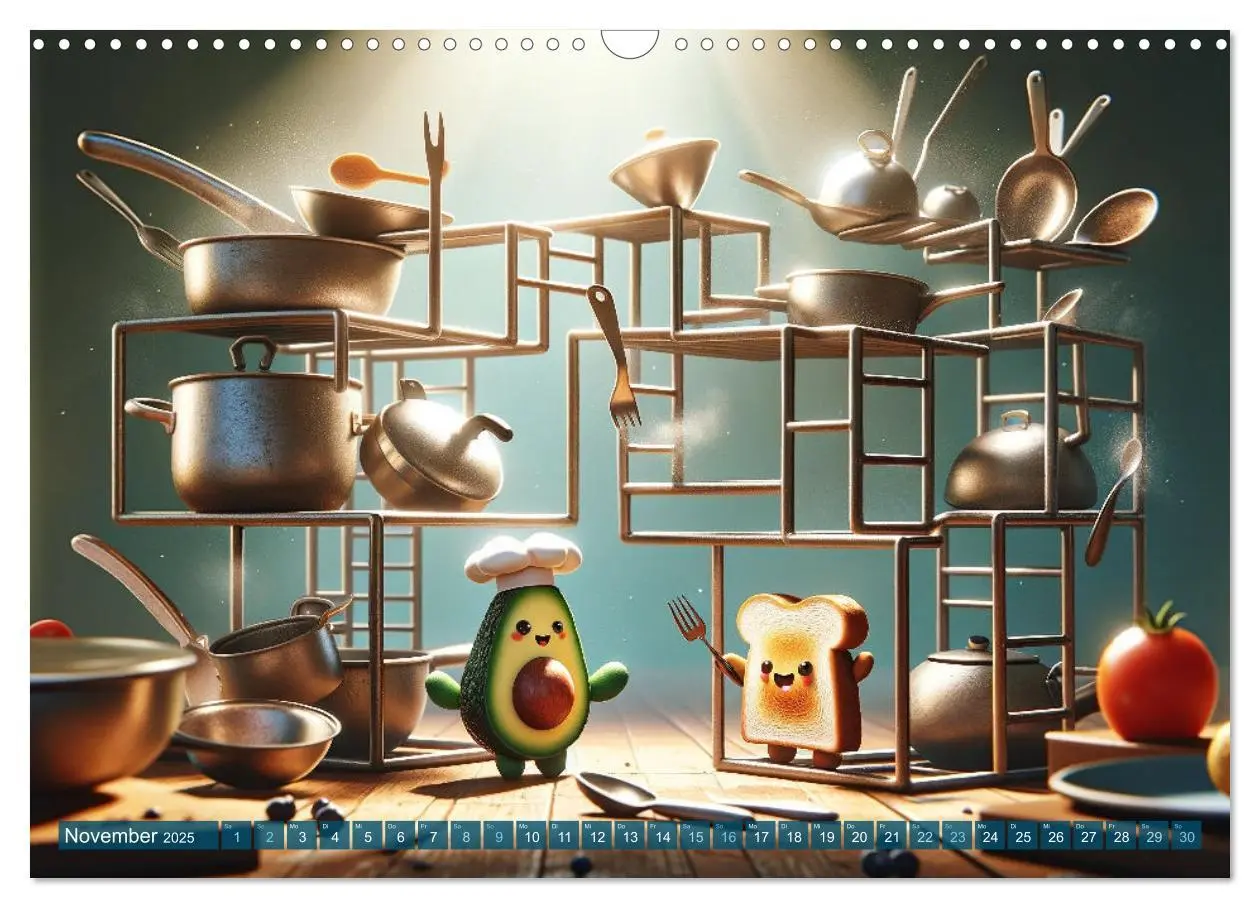 Bild: 9783383788734 | Avocado &amp; Toast - Küchenspäße das ganze Jahr (Wandkalender 2025 DIN...