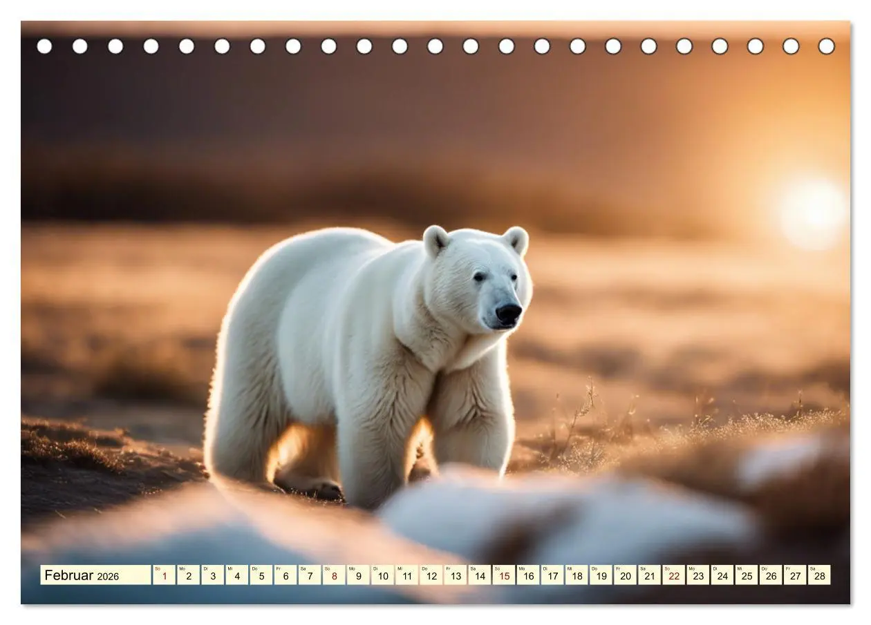 Bild: 9783457418734 | Eisbären im Fokus (Tischkalender 2026 DIN A5 quer), CALVENDO...