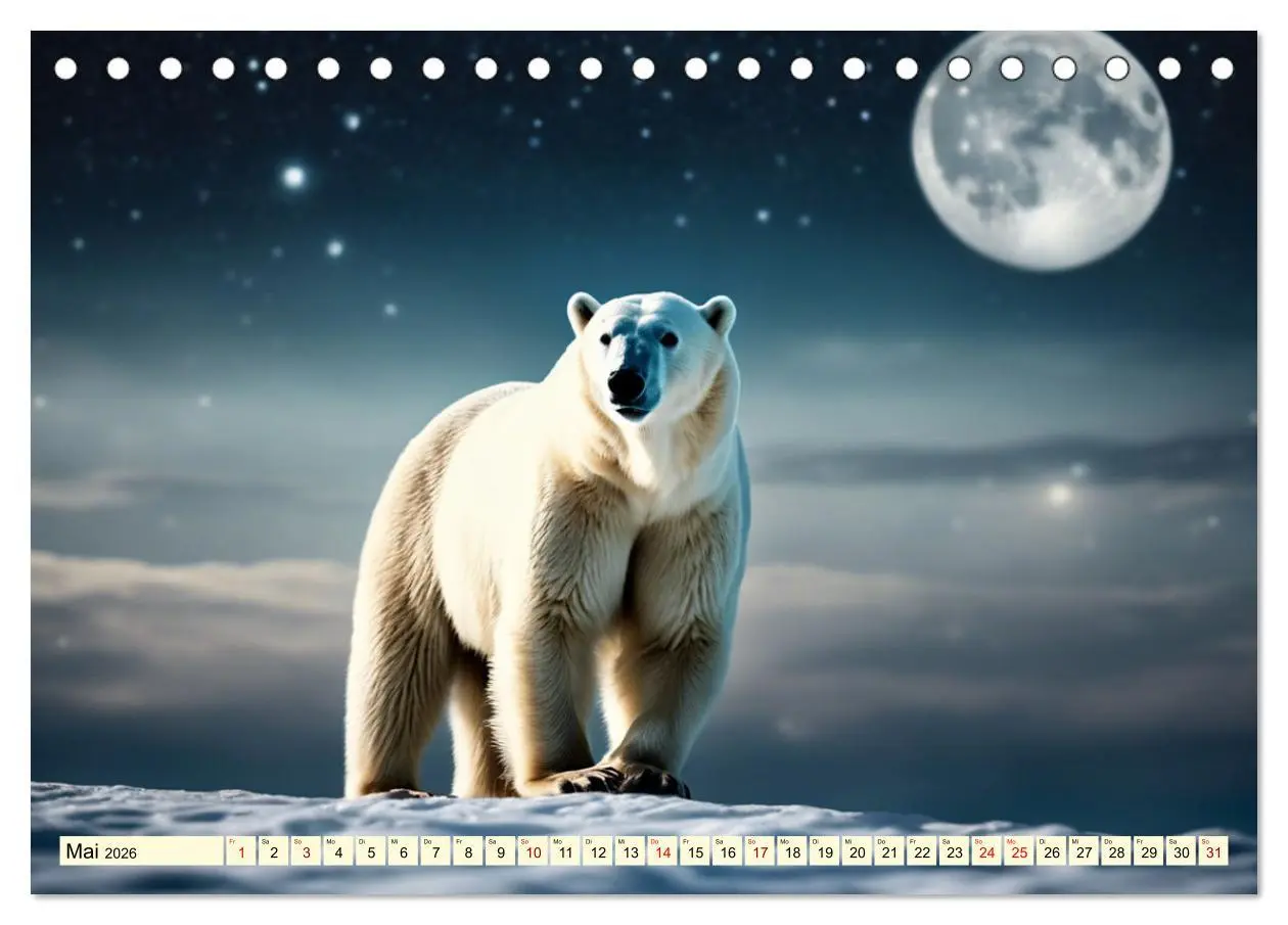 Bild: 9783457418734 | Eisbären im Fokus (Tischkalender 2026 DIN A5 quer), CALVENDO...