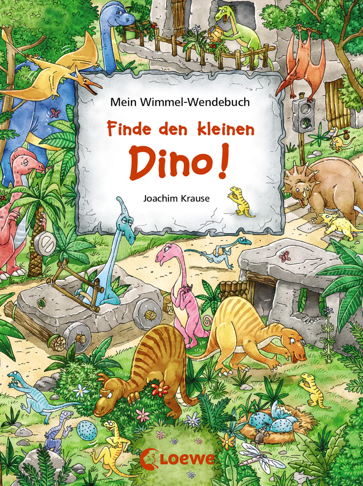 Cover: 9783785588734 | Mein Wimmel-Wendebuch - Finde den kleinen Dino!/Finde das blaue Auto!