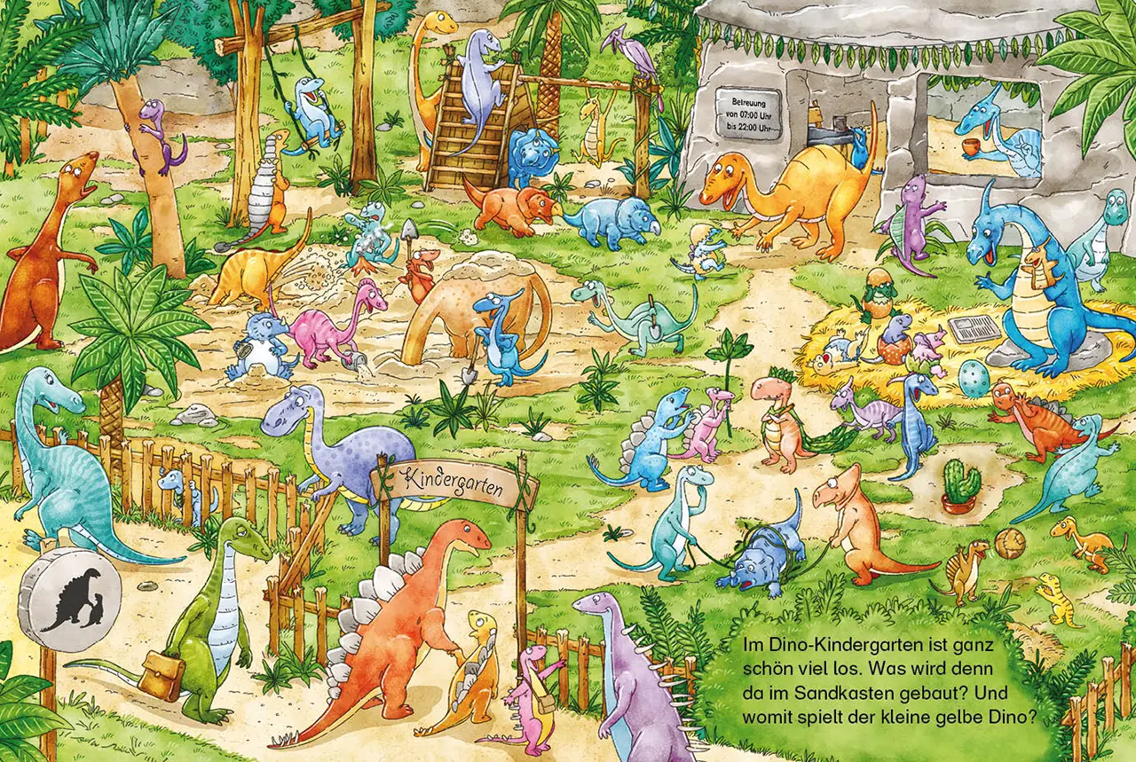 Bild: 9783785588734 | Mein Wimmel-Wendebuch - Finde den kleinen Dino! / Finde das blaue...