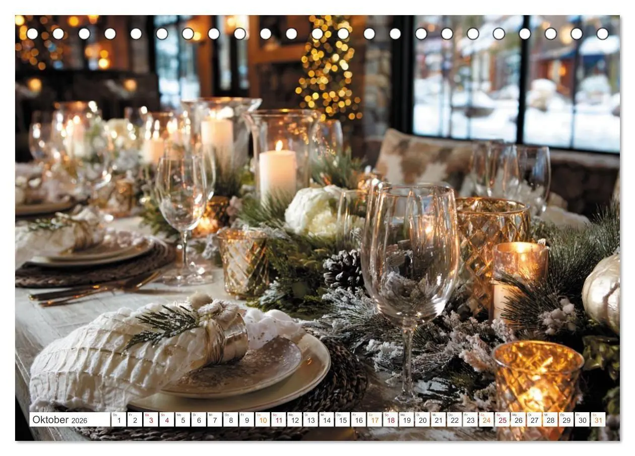 Bild: 9783516738834 | Kulinarische Eleganz (Tischkalender 2026 DIN A5 quer), CALVENDO...