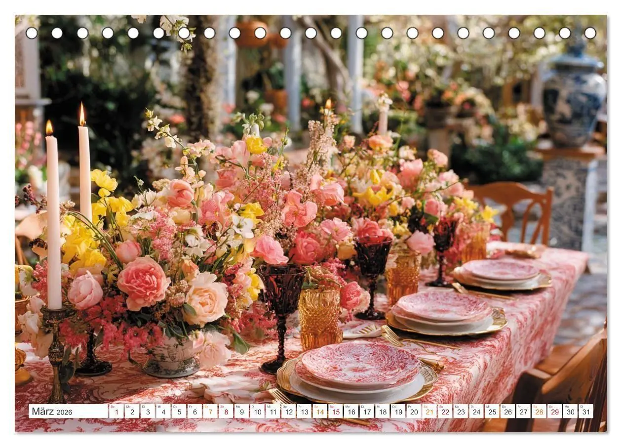 Bild: 9783516738834 | Kulinarische Eleganz (Tischkalender 2026 DIN A5 quer), CALVENDO...