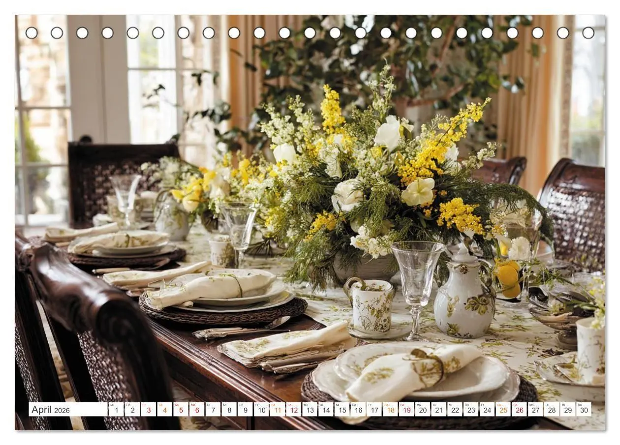 Bild: 9783516738834 | Kulinarische Eleganz (Tischkalender 2026 DIN A5 quer), CALVENDO...