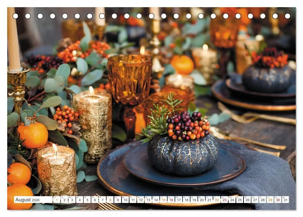 Bild: 9783516738834 | Kulinarische Eleganz (Tischkalender 2026 DIN A5 quer), CALVENDO...