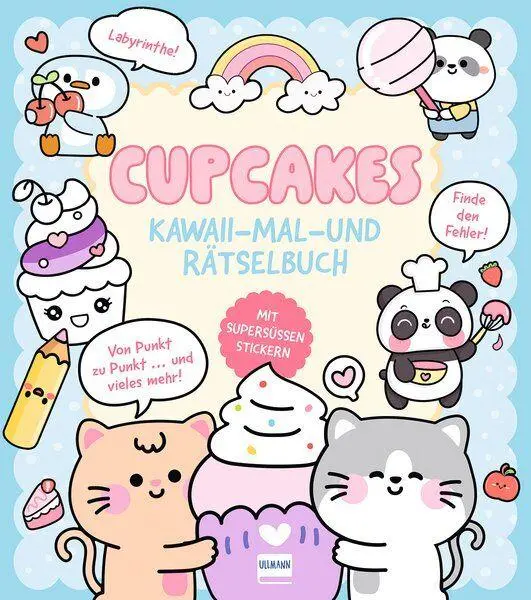 Cover: 9783741528934 | Cupcakes Kawaii - Mal-und Rätselbuch | Bruce Em | Taschenbuch | 48 S.
