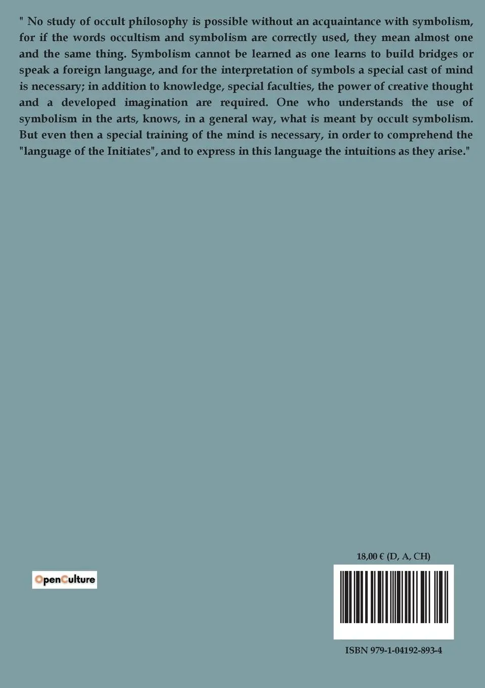 Rückseite: 9791041928934 | The symbolism of the Tarot | P. D. Ouspensky | Taschenbuch | Englisch